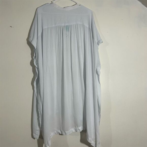 Oasis Women's White Short Sleeve Tunic Cover-Up Size S - Picture 10 of 10
